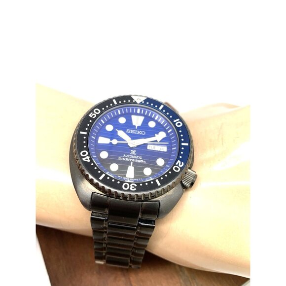 Seiko Men's Watch SRPD11 Automatic Prospex Blue Black Steel Special Edition 45mm - Picture 6 of 15